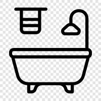 Luxury Bath, Spa Bath, Bathtub, Shower icon svg