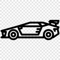 luxury car, expensive car, fast car, high performance car icon svg