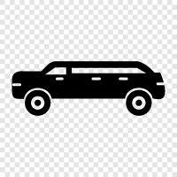 luxury car, chauffeur, sedan, car service icon svg