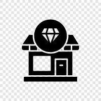 Luxury Store, Designer Store, HighEnd Store, Trendy Store icon svg