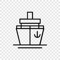 luxury, cruise ship, cruise travel, cruise ports icon svg