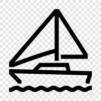 luxury, cruise, sailing, boat icon svg