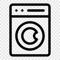 machine, clothes, cleaning, detergent icon svg