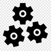 machine, gear, drive, gears icon svg