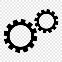 machine, gear, wheel, axle icon svg