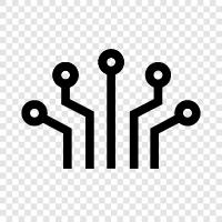 machine learning, deep learning, neural networks, big data icon svg