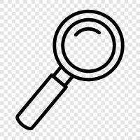 magnification, magnifier, telescope, binoculars icon svg