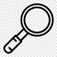 magnifying glass, magnifying mirror, microscope, telescope icon svg