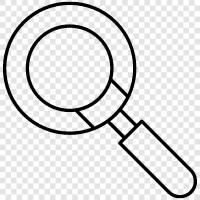 magnifying glass, magnifier, magnification, enlargement icon svg