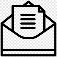 mail, letter, communication, send icon svg
