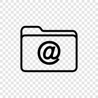 EMailOrdner, EMailClient, EMailSpeicher, @ Ordner symbol