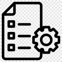 maintenance schedule, list of maintenance items, maintenance checklist, maintenance log icon svg