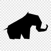 majestic, gigantic, tusk, trunk icon svg