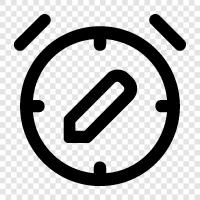 make alarm clock, create a timer, create a wakeup alarm, create alarm icon svg