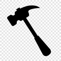 mallet, tool, construction, demolition icon svg