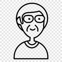 man avatar, elderly avatar, elderly man, old man icon svg