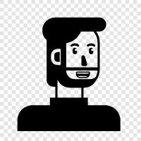 man in avatar, male avatar, human avatar, male human icon svg