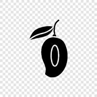 Mangoes, Tropical, Fruit, Sweet icon svg