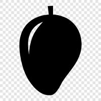 mangoes, delicious, healthy, sweet icon svg