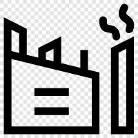 manufacturing, production, machines, equipment icon svg