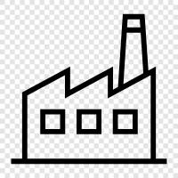 manufacturing, production, assembly, equipment icon svg