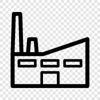 manufacturing, production, automated, robotic icon svg