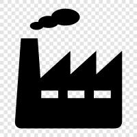 manufacturing, production, assembly, production line icon svg