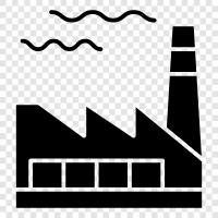 manufacturing, production, assembly, fabrication icon svg