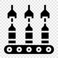 üretim, üretim hattı, montaj hattı, üretim amiri ikon svg