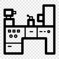 Herstellung, Metallbearbeitung, Schneiden, Schleifen symbol