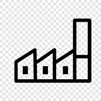 Manufacturing, Production, Assembly, Manufacturing Plants icon svg