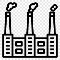 Manufacturing, Production, Machinery, Equipment icon svg