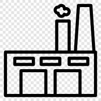 manufacturing, production, production line, assembly line icon svg