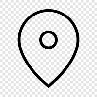 map coordinate, latitude and longitude, location, location on map icon svg