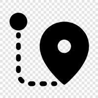 Map, Path, Geography, Location icon svg