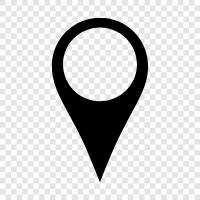 map, location, GPS, coordinates icon svg