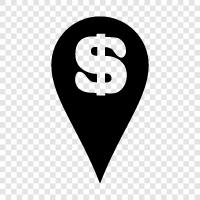 map, guide, pointer, location icon svg