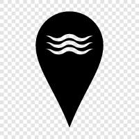 map, landmarks, points of interest, tourist info icon svg