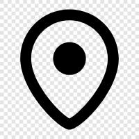 map, marking, location, tourist icon svg