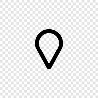 map marker, map point, map direction, map location icon svg