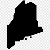 map of maine, map of the state of maine, map of, maine map icon svg