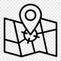 map, directions, navigation, maps icon svg