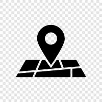 map software, mapping, directions, streets icon svg