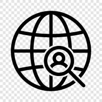 map, world, education, travel icon svg