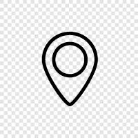 Map, Location, Directions, Points of Interest icon svg