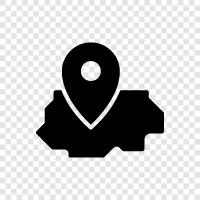 map, mapping, location, place icon svg