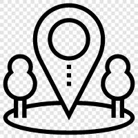 Mapping, Navigation, Tracking, Ort symbol