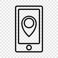 mapping, navigation, tracking, location icon svg