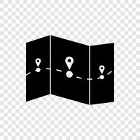 mapquest, online map, world map, map software icon svg