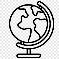 maps, world, country, continent icon svg